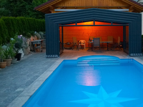 Hochüberdachung Pool